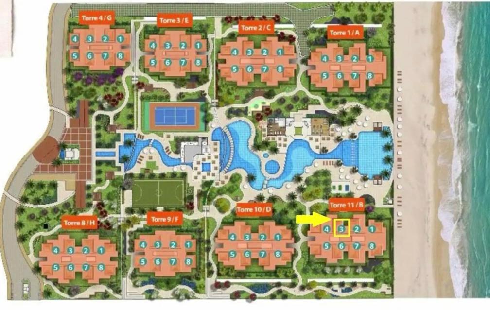 Cumbuco Wai Wai Apartamento Com Vista Para O Mar Ngoại thất bức ảnh